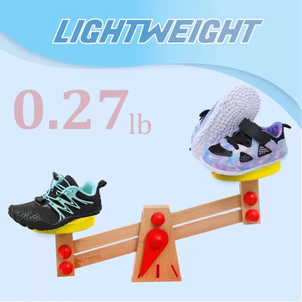 LRUN Toddler Sneakers Boys Girls Barefoot Summer Walking Shoes Toddler Boy Tennis Shoes Mesh LightweightStarry Purple