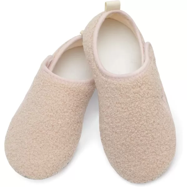 LRUN Womens Mens House Slippers Indoor Home Shoes Warm Barefoot Slippers Outdoor House Shoes AntislipBeige