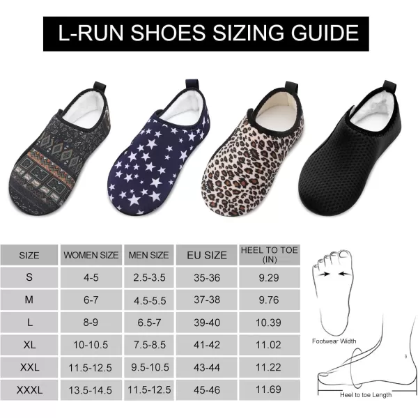 LRUN Womens Mens House Slippers Indoor Home Shoes Warm Barefoot Slippers Outdoor House Shoes AntislipBeige Leopard