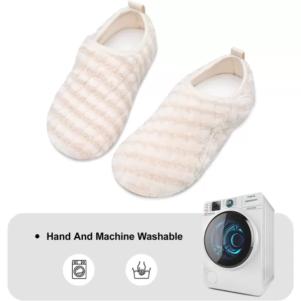 LRUN Womens Mens House Slippers Indoor Home Shoes Warm Barefoot Slippers Outdoor House Shoes AntislipBeigenew