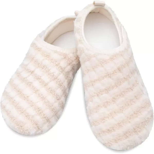 LRUN Womens Mens House Slippers Indoor Home Shoes Warm Barefoot Slippers Outdoor House Shoes AntislipBeigenew