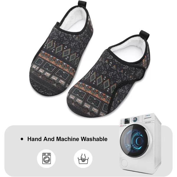 LRUN Womens Mens House Slippers Indoor Home Shoes Warm Barefoot Slippers Outdoor House Shoes AntislipBohemia