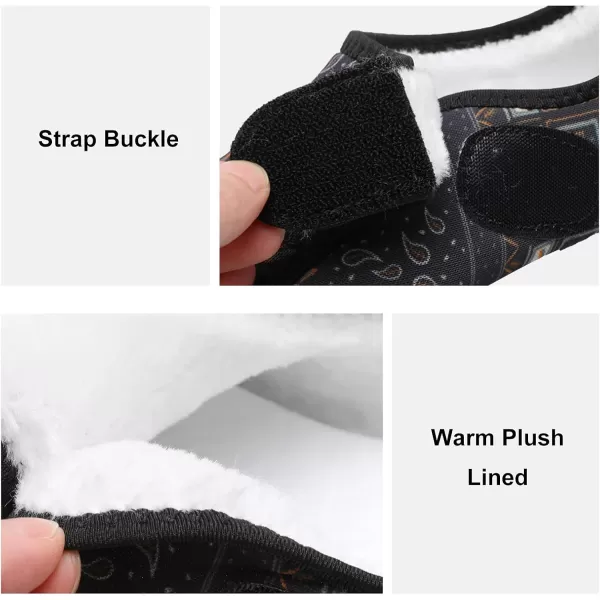 LRUN Womens Mens House Slippers Indoor Home Shoes Warm Barefoot Slippers Outdoor House Shoes AntislipBohemia