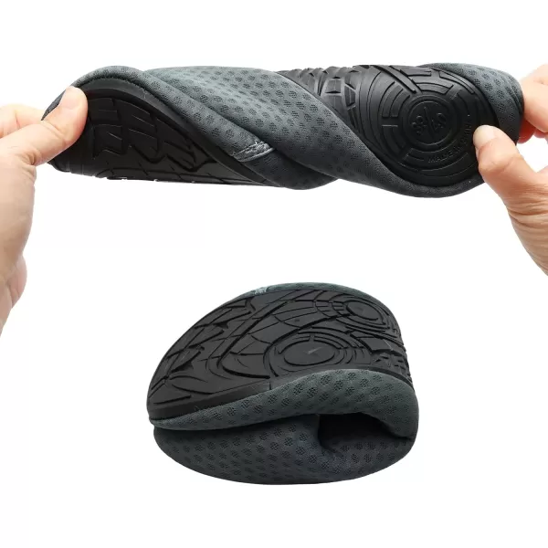 LRUN Womens Mens House Slippers Indoor Home Shoes Warm Barefoot Slippers Outdoor House Shoes AntislipGrey
