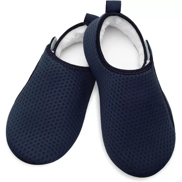 LRUN Womens Mens House Slippers Indoor Home Shoes Warm Barefoot Slippers Outdoor House Shoes AntislipNavy