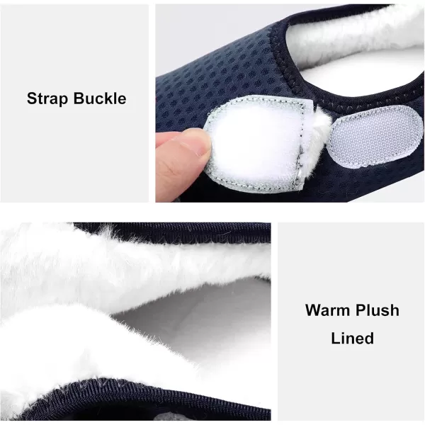 LRUN Womens Mens House Slippers Indoor Home Shoes Warm Barefoot Slippers Outdoor House Shoes AntislipNavy