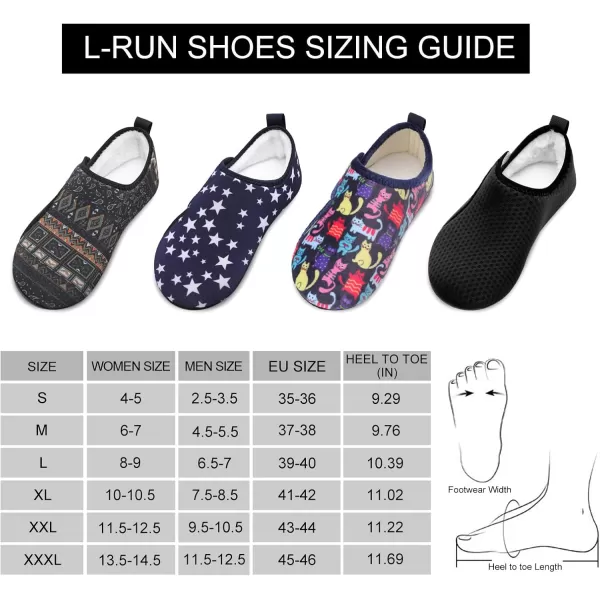LRUN Womens Mens House Slippers Indoor Home Shoes Warm Barefoot Slippers Outdoor House Shoes AntislipNavy Cat