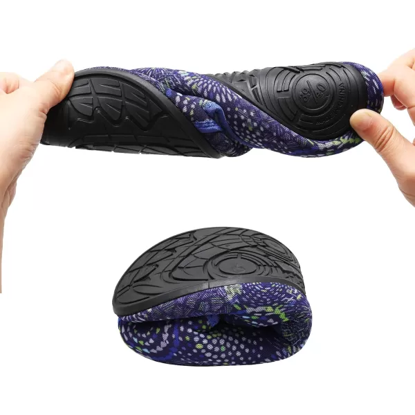 LRUN Womens Mens House Slippers Indoor Home Shoes Warm Barefoot Slippers Outdoor House Shoes AntislipNavy Circle