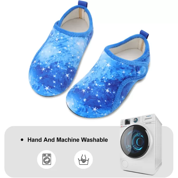 LRUN Womens Mens House Slippers Indoor Home Shoes Warm Barefoot Slippers Outdoor House Shoes AntislipNavy Star