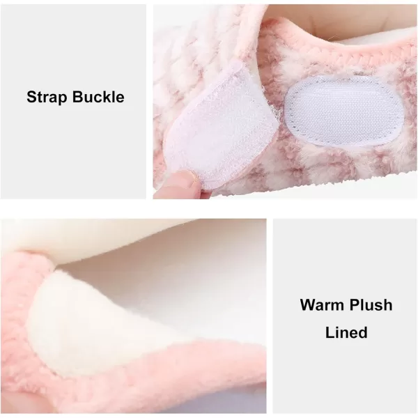 LRUN Womens Mens House Slippers Indoor Home Shoes Warm Barefoot Slippers Outdoor House Shoes AntislipPinknew