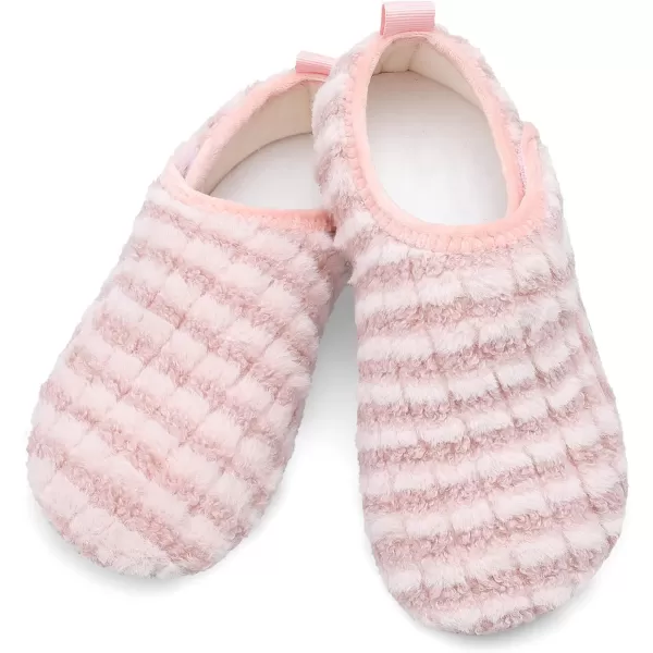 LRUN Womens Mens House Slippers Indoor Home Shoes Warm Barefoot Slippers Outdoor House Shoes AntislipPinknew