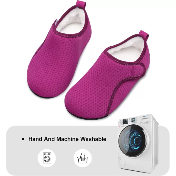 LRUN Womens Mens House Slippers Indoor Home Shoes Warm Barefoot Slippers Outdoor House Shoes AntislipPurple