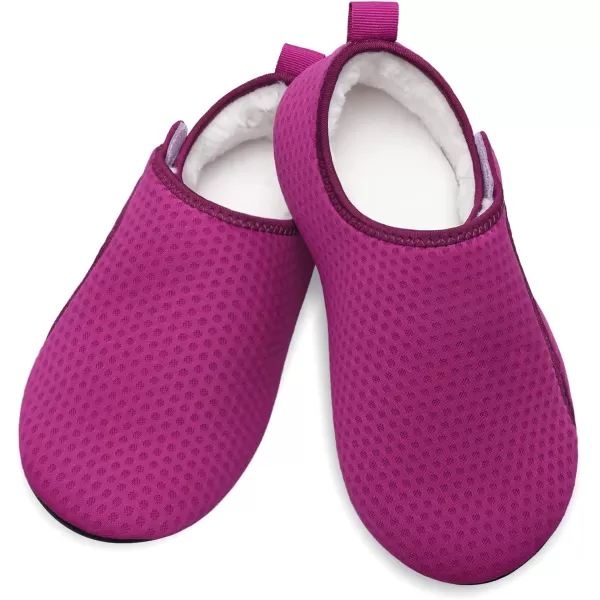 LRUN Womens Mens House Slippers Indoor Home Shoes Warm Barefoot Slippers Outdoor House Shoes AntislipPurple