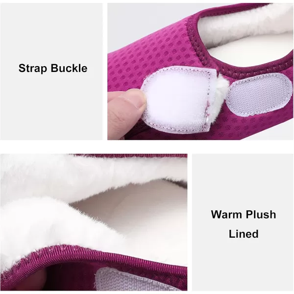 LRUN Womens Mens House Slippers Indoor Home Shoes Warm Barefoot Slippers Outdoor House Shoes AntislipPurple