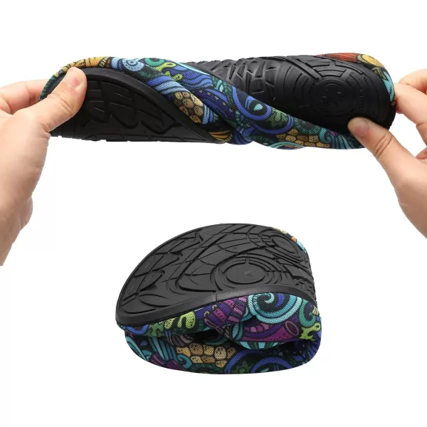 LRUN Womens Mens House Slippers Indoor Home Shoes Warm Barefoot Slippers Outdoor House Shoes AntislipSea World