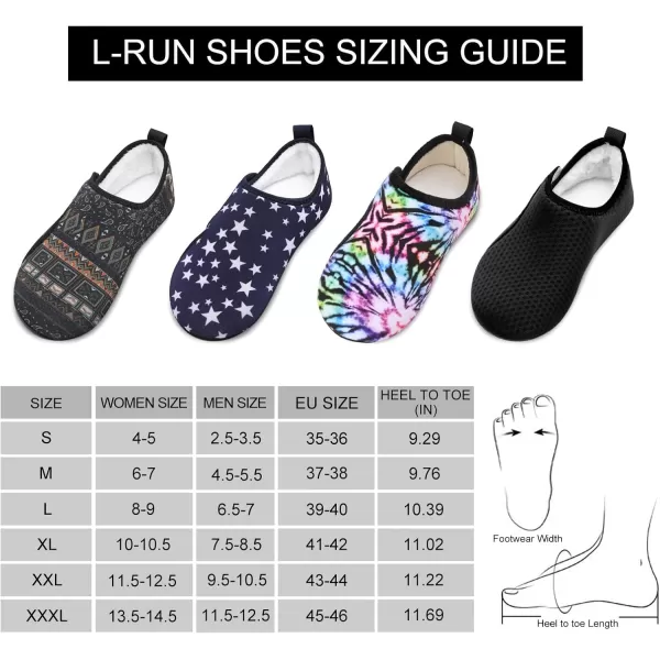 LRUN Womens Mens House Slippers Indoor Home Shoes Warm Barefoot Slippers Outdoor House Shoes AntislipTie Dye