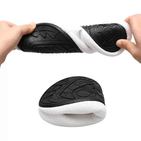 LRUN Womens Mens House Slippers Indoor Home Shoes Warm Barefoot Slippers Outdoor House Shoes AntislipWhite