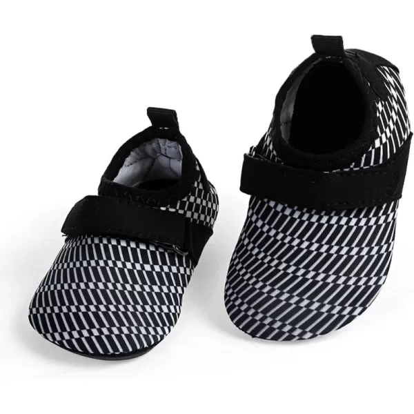 LRUN Baby Water Shoes Barefoot Skin Aqua Sock Swim Shoes for Beach Swim Pool Infant Swim ShoesBlack