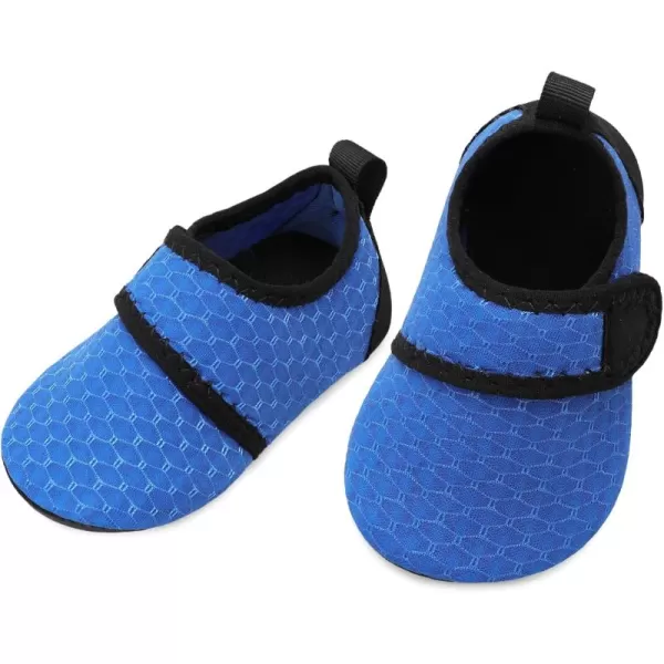 LRUN Baby Water Shoes Barefoot Skin Aqua Sock Swim Shoes for Beach Swim Pool Infant Swim ShoesNavynew