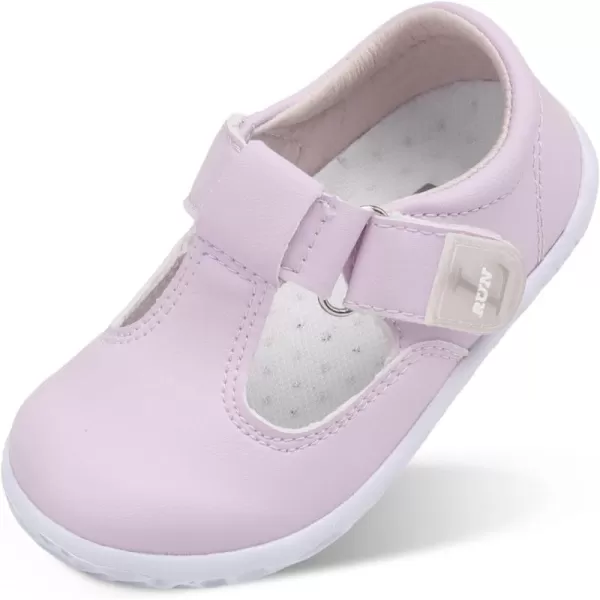 LRUN Toddler Girls Dress Shoes Lightweight Mary Jane Shoes for Girls AntiSlip School Shoes for Toddler GirlsPurple