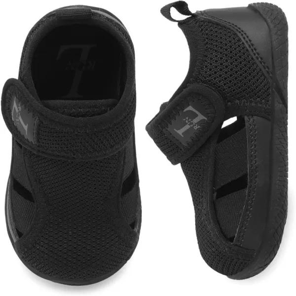 LRUN Toddler Shoes Barefoot Kids Sneakers Wide Minimalist Boys Girls Summer Footwear for Indoor Outdoor Walking RunningBlack