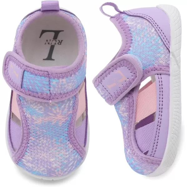 LRUN Toddler Shoes Barefoot Kids Sneakers Wide Minimalist Boys Girls Summer Footwear for Indoor Outdoor Walking RunningPurple Drawings
