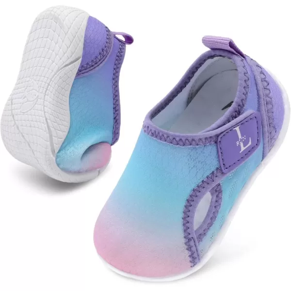LRUN Toddler Shoes Boys Girls Barefoot Sneaker NonSlip Kids Water Shoes Wide Walking Shoes Baby Quick Dry Breathable Summer Socks Shoes for Outdoor IndoorPink Blue