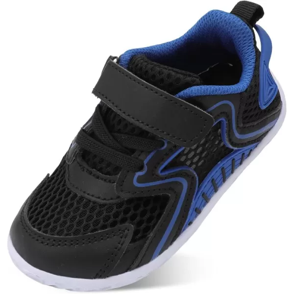 LRUN Toddler Sneakers Boys Girls Barefoot Summer Walking Shoes Toddler Boy Tennis Shoes Mesh LightweightBlack Navy