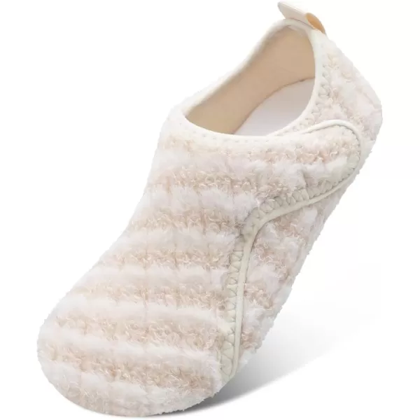 LRUN Womens Mens House Slippers Indoor Home Shoes Warm Barefoot Slippers Outdoor House Shoes AntislipBeigenew