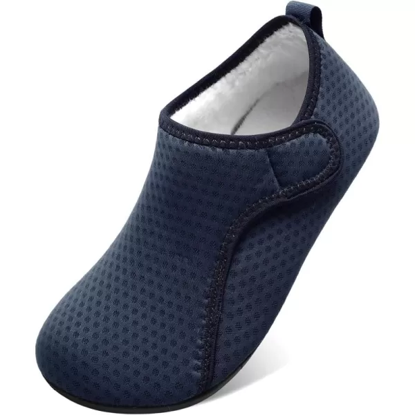 LRUN Womens Mens House Slippers Indoor Home Shoes Warm Barefoot Slippers Outdoor House Shoes AntislipNavy