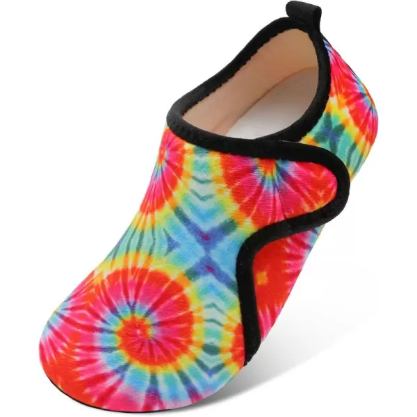LRUN Womens Mens House Slippers Indoor Home Shoes Warm Barefoot Slippers Outdoor House Shoes AntislipRed Tie Dye