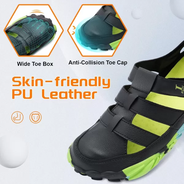 LRUN Flat Sandals Barefoot Platform Shoes Athletic Sports Sandals Walking Shoes for Women Men Indoor Outdoor SneakerDark Grey
