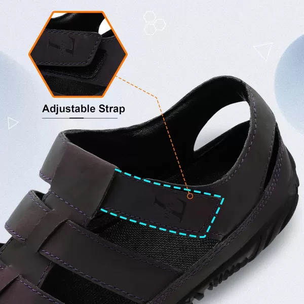 LRUN Flat Sandals Barefoot Platform Shoes Athletic Sports Sandals Walking Shoes for Women Men Indoor Outdoor SneakerPurple