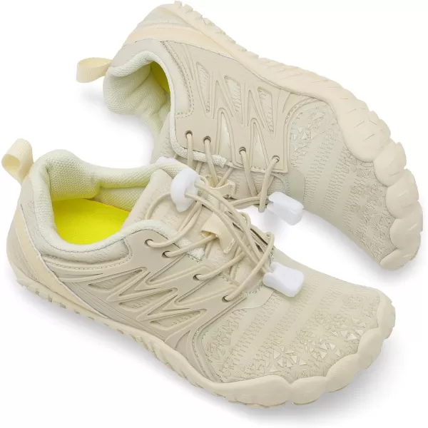 LRUN Kids Water Shoes Boys Girls Barefoot Water Hiking Shoes Indoor Outdoor Quick Dry Athletic Sneaker ShoesBeige