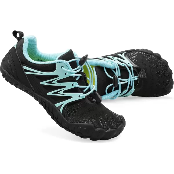 LRUN Kids Water Shoes Boys Girls Barefoot Water Hiking Shoes Indoor Outdoor Quick Dry Athletic Sneaker ShoesBlack Blue
