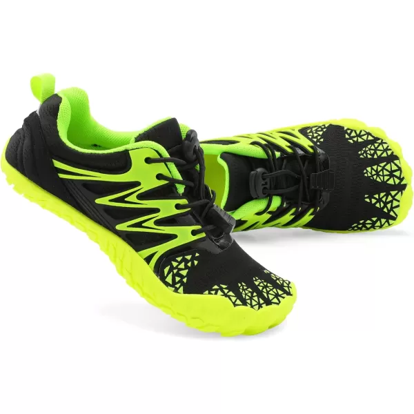 LRUN Kids Water Shoes Boys Girls Barefoot Water Hiking Shoes Indoor Outdoor Quick Dry Athletic Sneaker ShoesBlackGreen