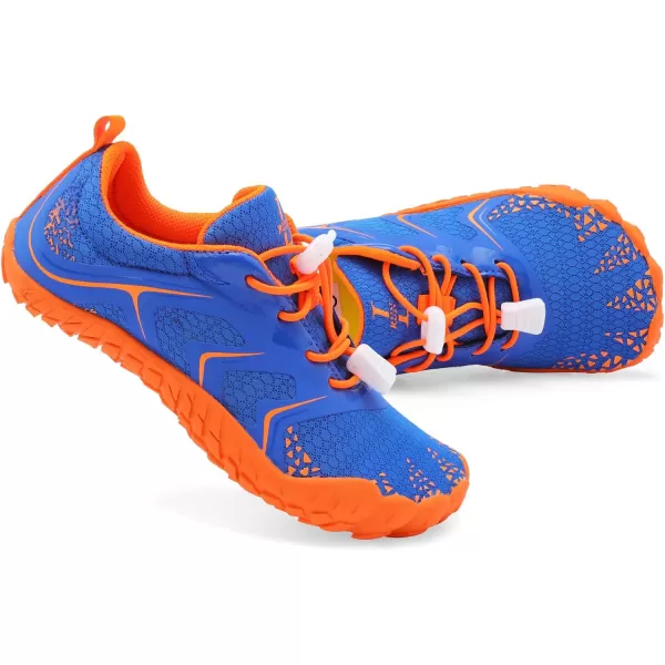 LRUN Kids Water Shoes Boys Girls Barefoot Water Hiking Shoes Indoor Outdoor Quick Dry Athletic Sneaker ShoesBnavy Orange