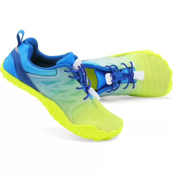 LRUN Kids Water Shoes Boys Girls Barefoot Water Hiking Shoes Indoor Outdoor Quick Dry Athletic Sneaker ShoesByellow Navy