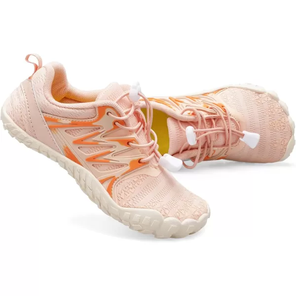 LRUN Kids Water Shoes Boys Girls Barefoot Water Hiking Shoes Indoor Outdoor Quick Dry Athletic Sneaker ShoesLotus Pink