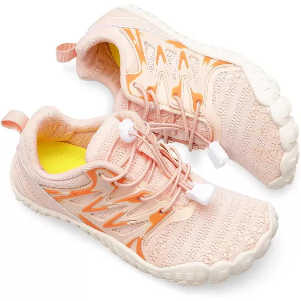 LRUN Kids Water Shoes Boys Girls Barefoot Water Hiking Shoes Indoor Outdoor Quick Dry Athletic Sneaker ShoesLotus Pink