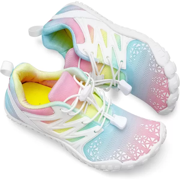 LRUN Kids Water Shoes Boys Girls Barefoot Water Hiking Shoes Indoor Outdoor Quick Dry Athletic Sneaker ShoesMulticolor