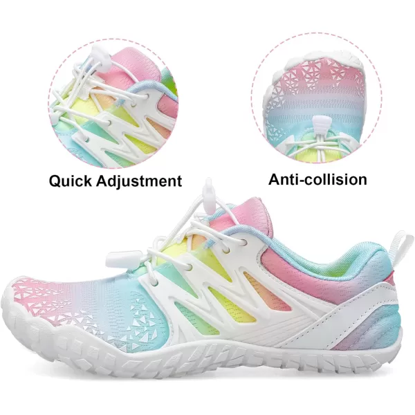 LRUN Kids Water Shoes Boys Girls Barefoot Water Hiking Shoes Indoor Outdoor Quick Dry Athletic Sneaker ShoesMulticolor