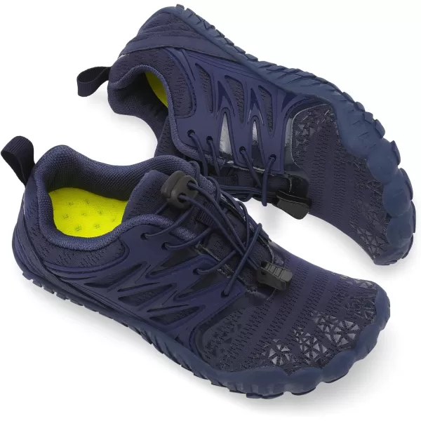 LRUN Kids Water Shoes Boys Girls Barefoot Water Hiking Shoes Indoor Outdoor Quick Dry Athletic Sneaker ShoesNavy
