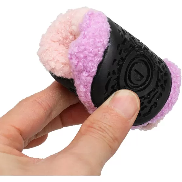 LRUN Toddler Boys Girls House Slippers Indoor Home Shoes Warm Slipper Socks for Kids Baby Soft Winter Warm Walking ShoesApink Purple