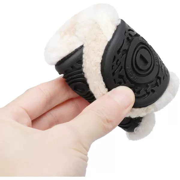 LRUN Toddler Boys Girls House Slippers Indoor Home Shoes Warm Slipper Socks for Kids Baby Soft Winter Warm Walking ShoesBeige Stripe