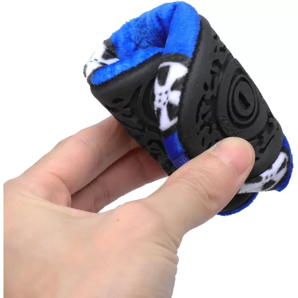 LRUN Toddler Boys Girls House Slippers Indoor Home Shoes Warm Slipper Socks for Kids Baby Soft Winter Warm Walking ShoesBlue Face