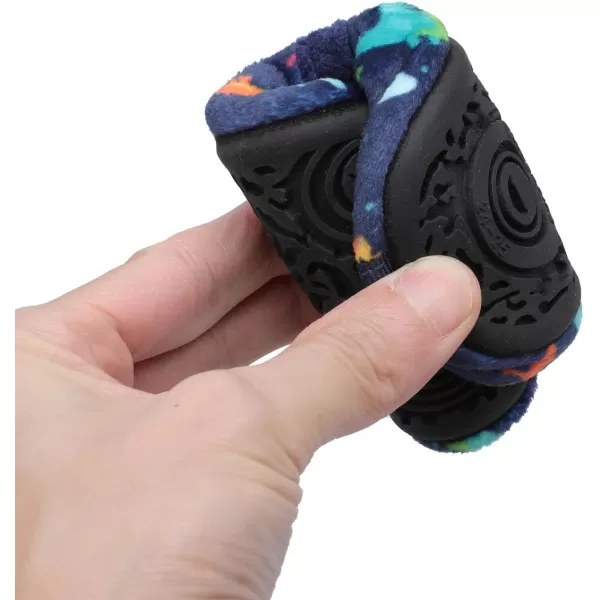 LRUN Toddler Boys Girls House Slippers Indoor Home Shoes Warm Slipper Socks for Kids Baby Soft Winter Warm Walking ShoesDark Blue Dinosaur