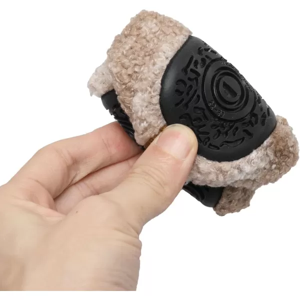 LRUN Toddler Boys Girls House Slippers Indoor Home Shoes Warm Slipper Socks for Kids Baby Soft Winter Warm Walking ShoesFbrown