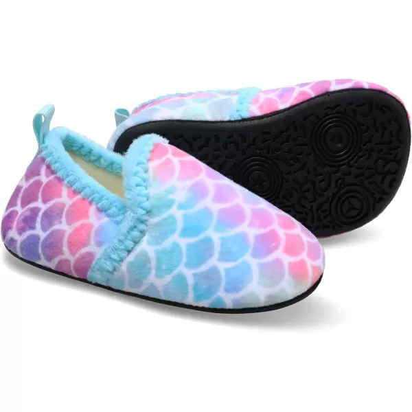 LRUN Toddler Boys Girls House Slippers Indoor Home Shoes Warm Slipper Socks for Kids Baby Soft Winter Warm Walking ShoesFcolorful