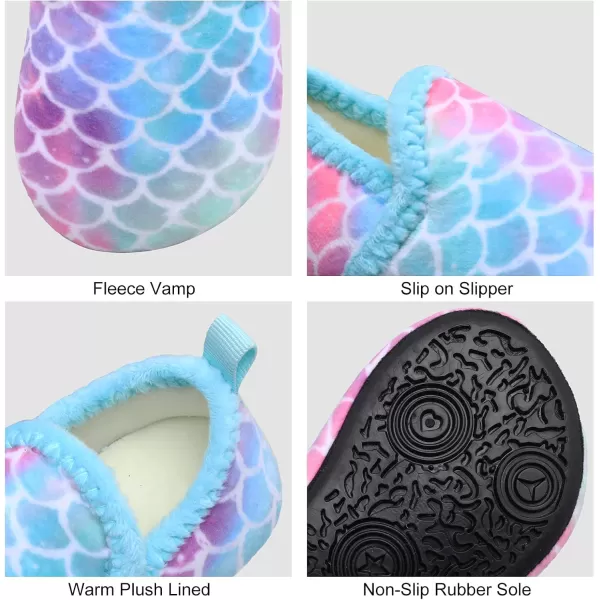 LRUN Toddler Boys Girls House Slippers Indoor Home Shoes Warm Slipper Socks for Kids Baby Soft Winter Warm Walking ShoesFcolorful